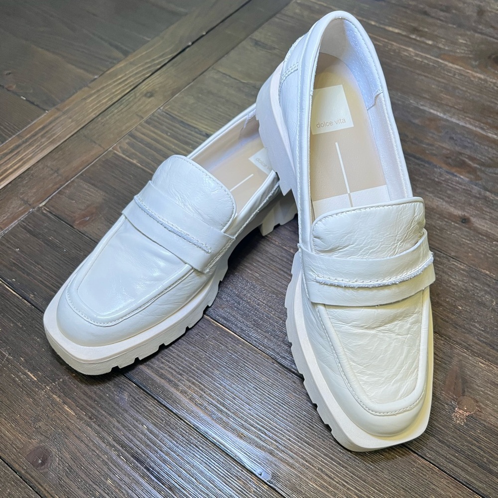 Dolce Vita Women's White Loafers
